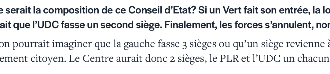 Conseil d’Etat à 7 : une place pour un.e représentant.e d’un mouvement citoyen ?!